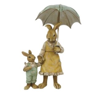 pupu koriste pupuäiti ja poika sateenvarjolla valkoisella taustalla