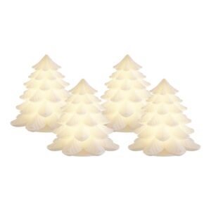 led kuusi 4 kpl valoilla valkoisella taustalla