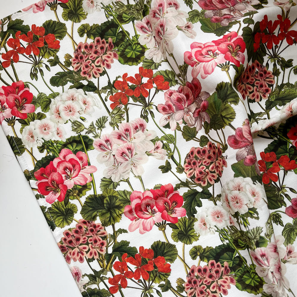 Keittiöpyyhe Pelargonian kukat - Image 2